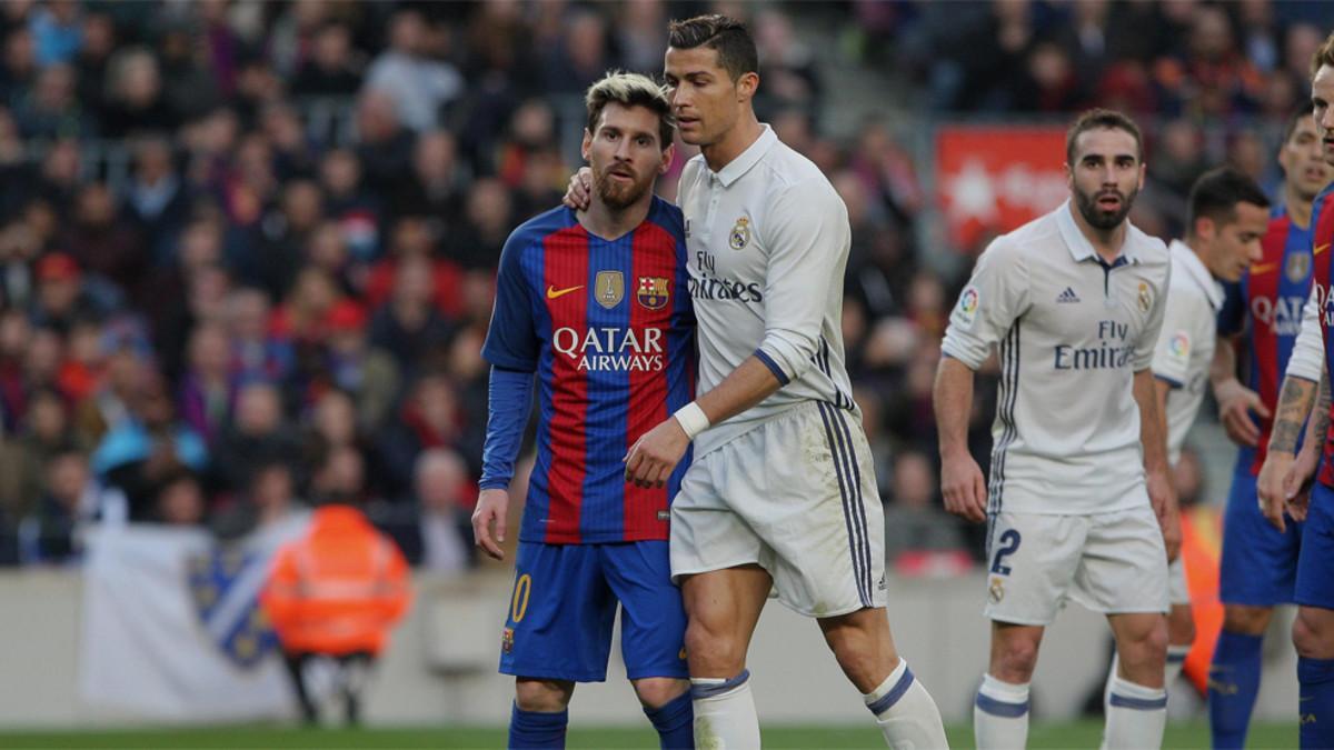 Leo Messi y Cristiano Ronaldo en el FC Barcelona - Real Madrid de la Liga 2016/17