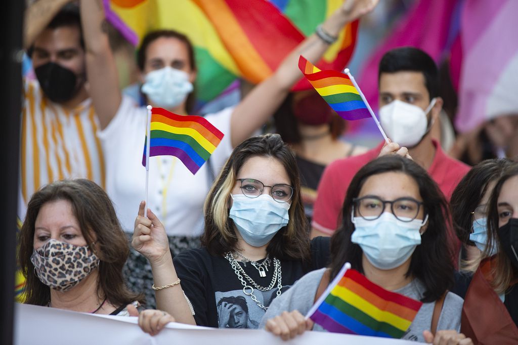 Marcha del colectivo LGTBI+ en Cartagena.