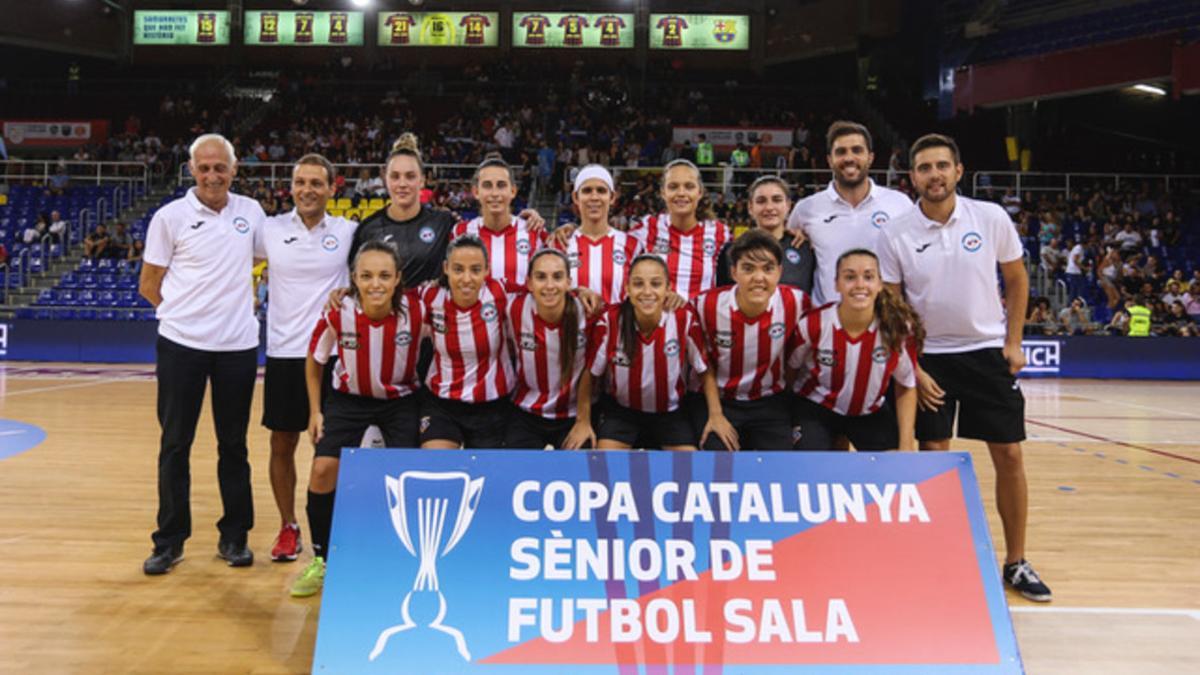El equipo femenino de la AE Penya Esplugues logra su tercera Copa de Catalunya consecutiva