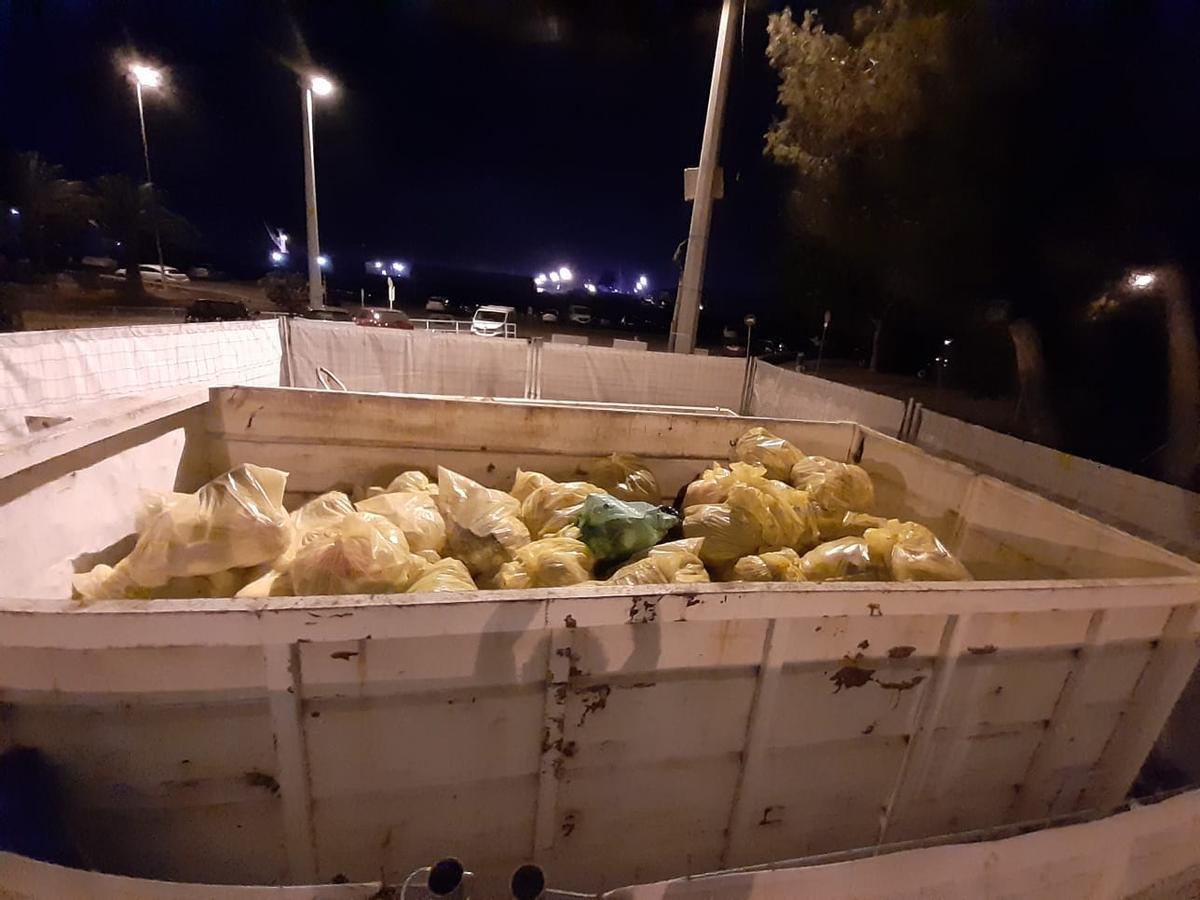 Basura recogida por la SAG.