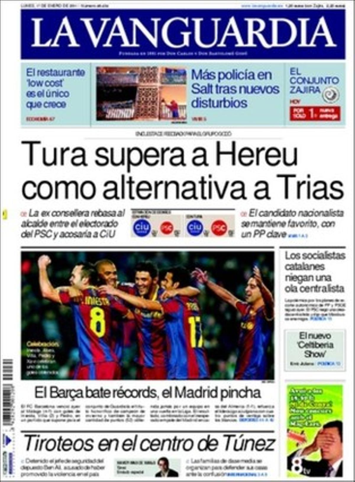 ’La Vanguardia’ també dóna rellevància en pàgines interiors al fet que el ’lobisme’ madrileny ridiculitza les autonomies com el ’Celtiberia show’ amb una abassegadora campanya de desprestigi que convida Espanya a la recentralització. També parla de la polèmica generada per un reportatge de ’Paris Vogue’ amb nenes de 7 anys maquillades i vestides com a adultes amb marques de luxe.