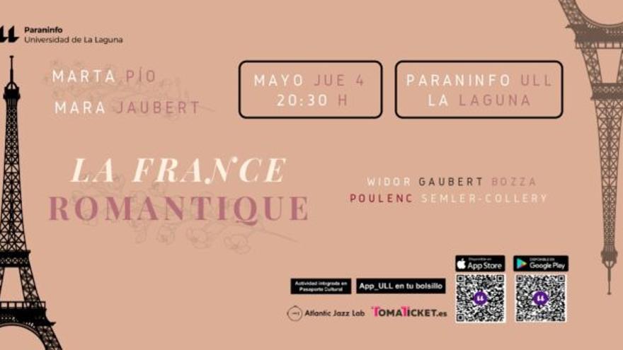La France Romantique. Concierto de Marta Pio, clarinete y Mara Jaubert, piano
