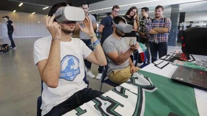 Un instante de la jornada sobre realidad virtual que se celebró ayer en el campus ilicitano.