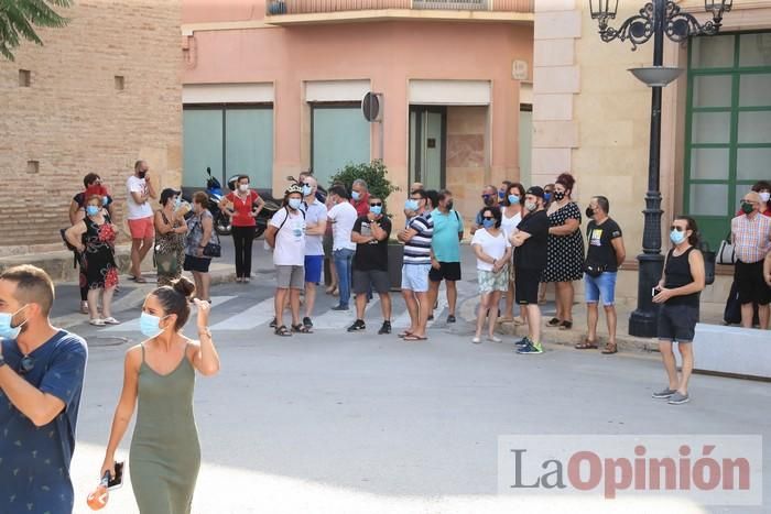 Totana protesta ante su vuelta a la fase 1