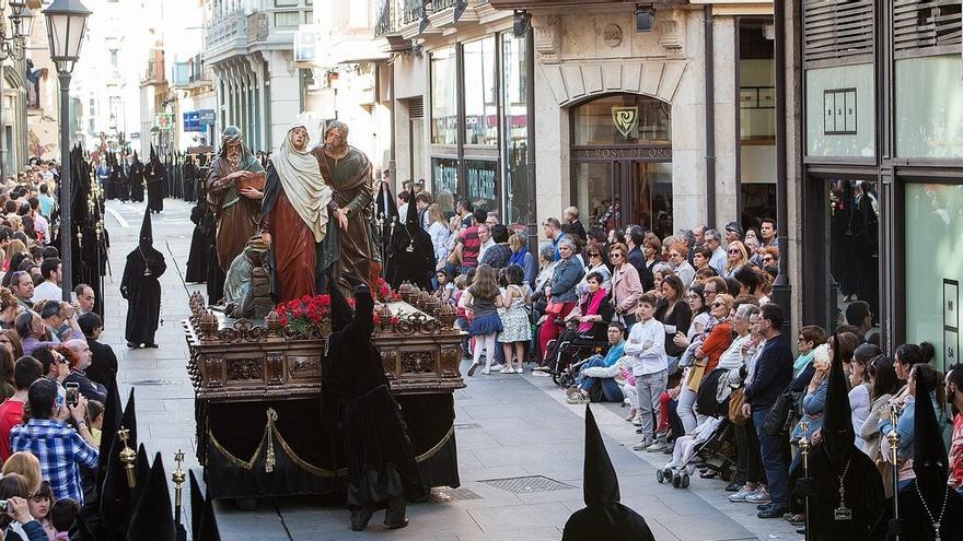 Paso del Retorno del Sepulcro en la Semana Santa de Zamora.