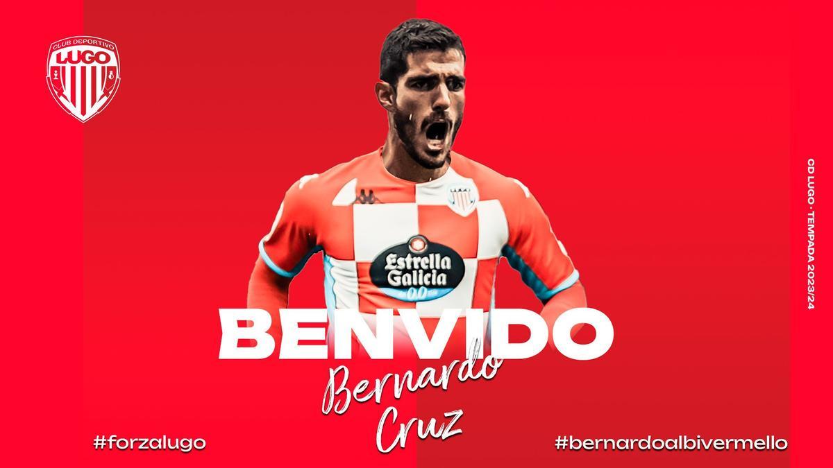 Bernardo Cruz, nuevo jugador del CD Lugo para el próximo curso en Primera RFEF.