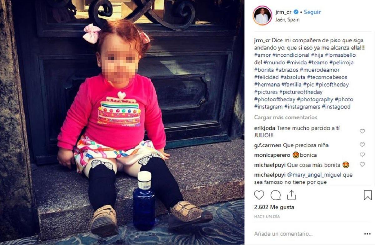 Julio Ruz comparte una foto de su hija