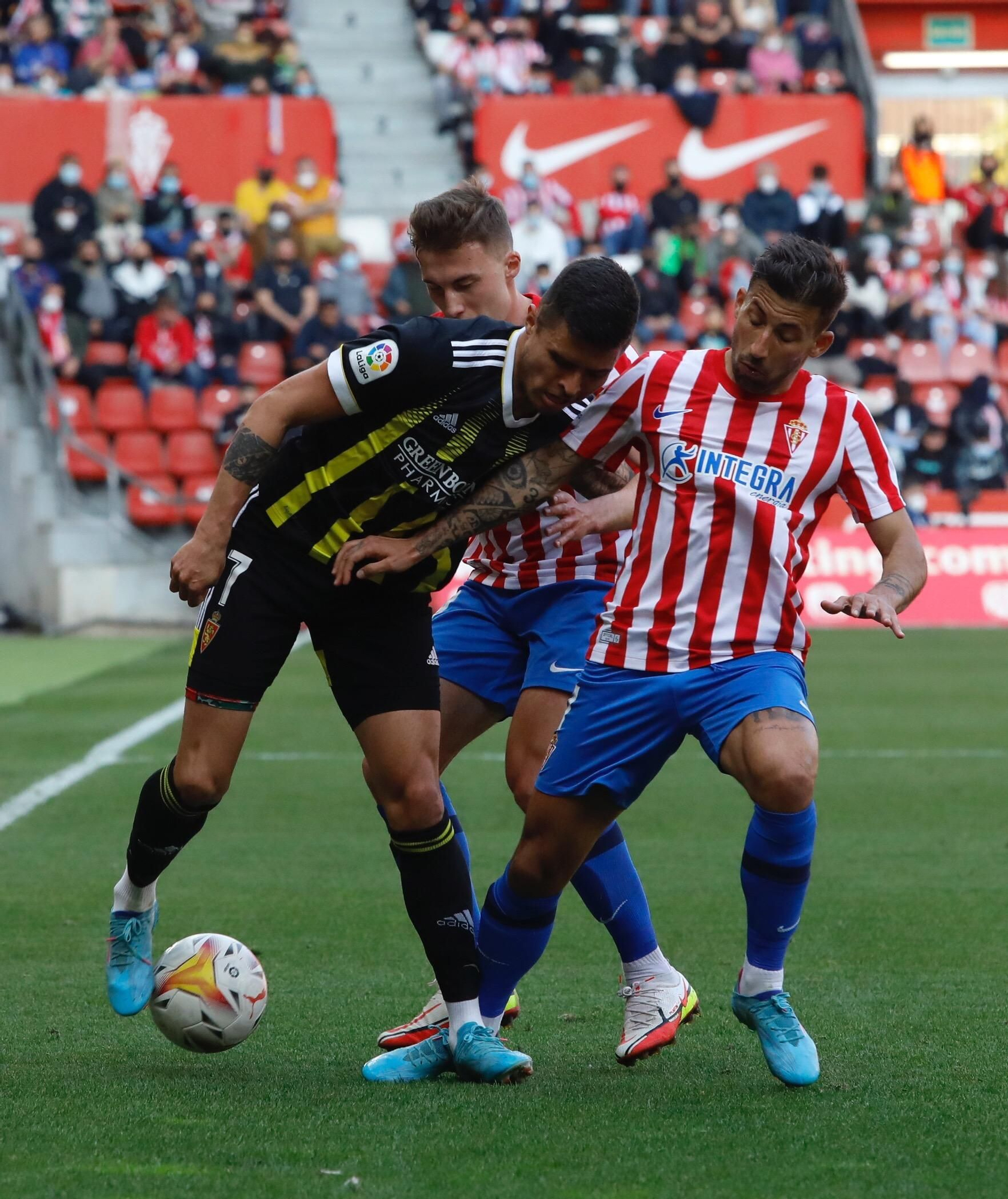 Sporting - Zaragoza, en imágenes