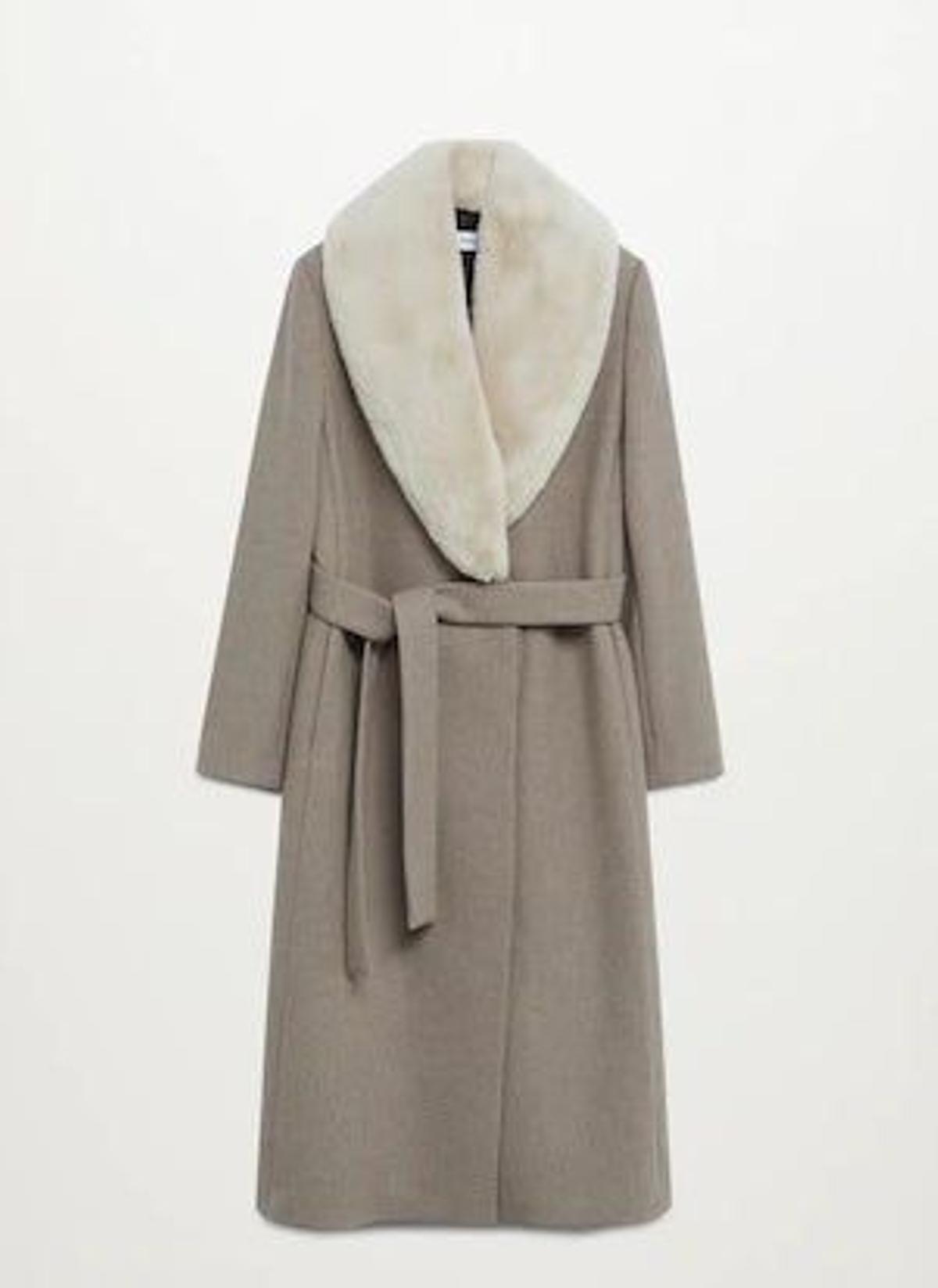 Abrigo de lana de Mango (Precio: 69,99 euros)