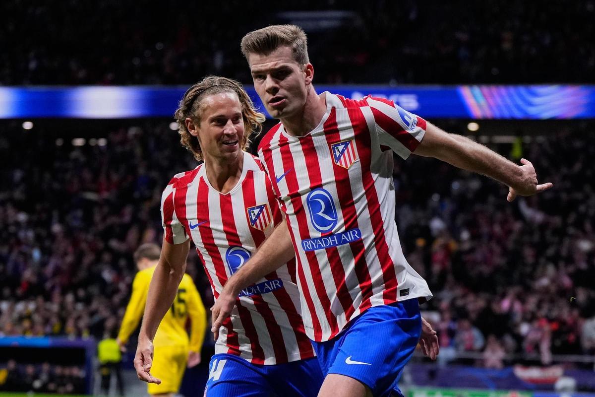 Sorloth adelantó al Atlético.