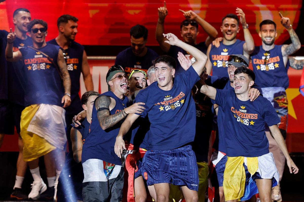 La celebración de los campeones del mundo por las calles de Madrid