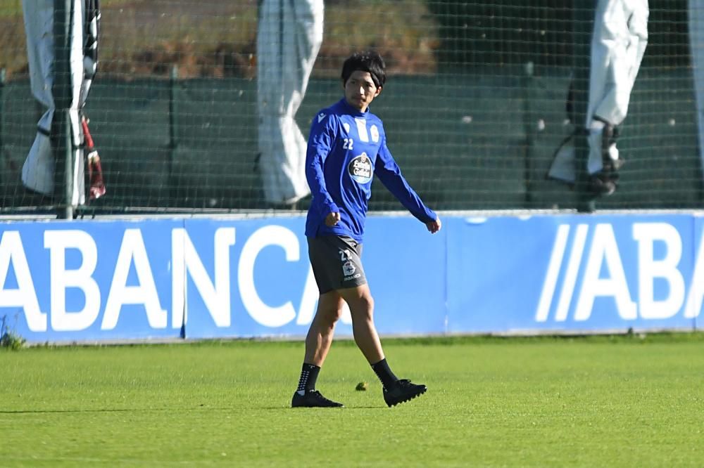 Lampropoulos y Montero se reincorporaron al entrenamiento este miércoles. Hoy, jueves, lo hizo el internacional japonés.