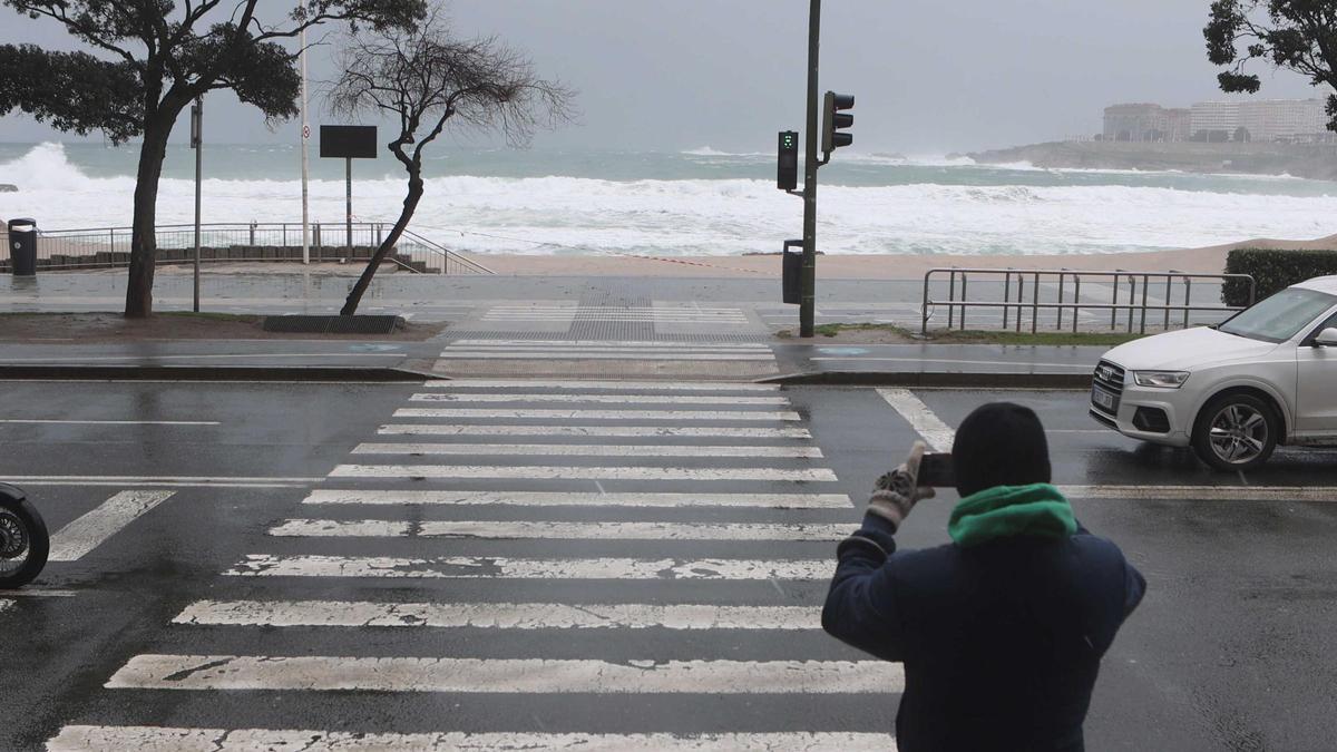 Temporal en A Coruña este lunes