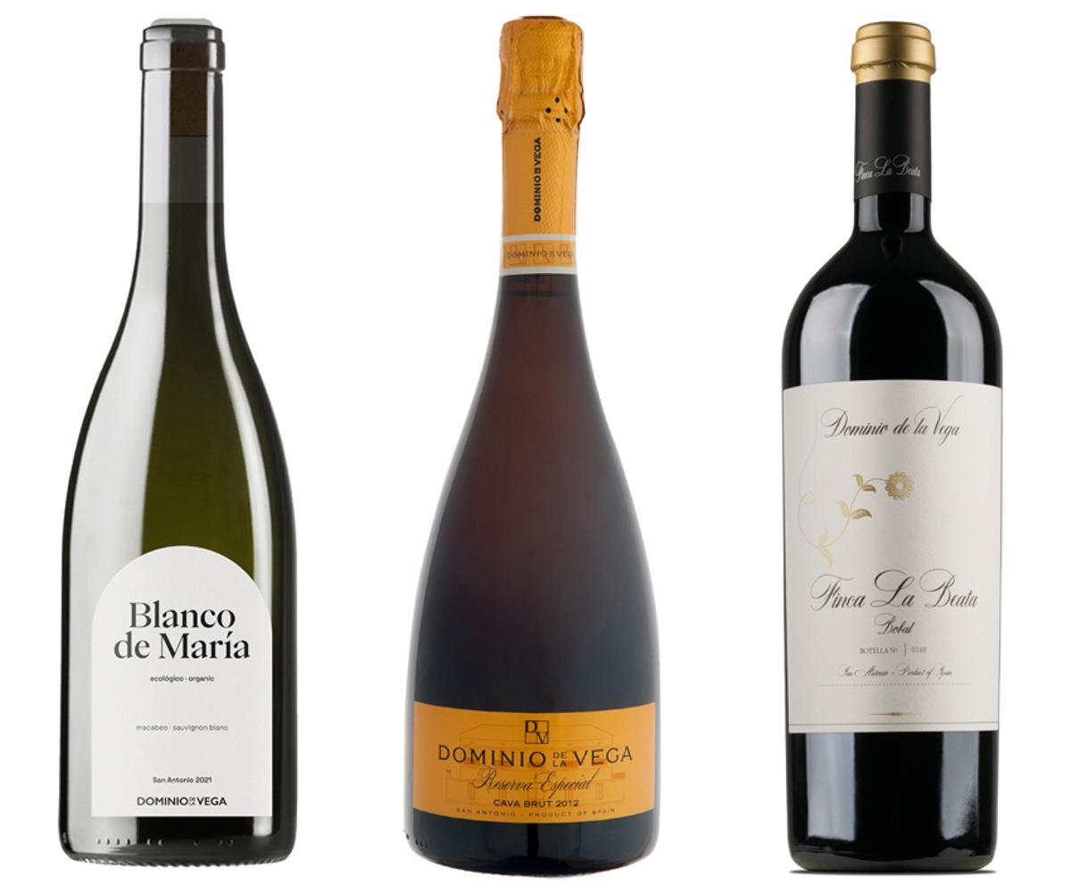 Blanco de María, DV Brut Reserva Especial y Finca La Beata de Dominio de la Vega.