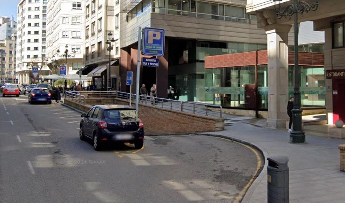 'Parking' de la calle Rosalía de Castro, donde ocurrieon los hechos.