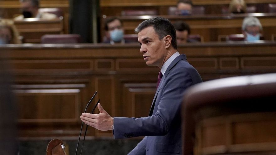 Pedro Sánchez en el Congreso de los Diputados.