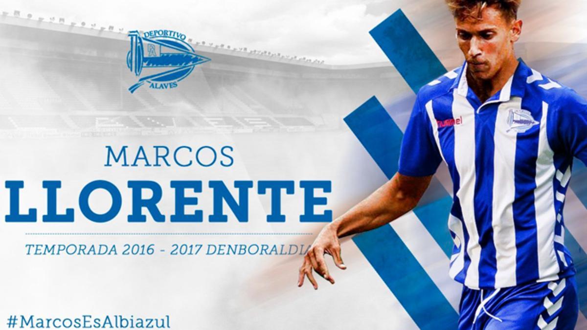 El canterano madridista Marcos Llorente, nuevo jugador del Alavés