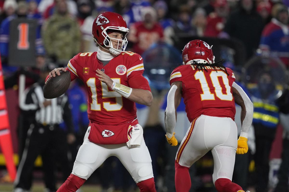 Mahomes en acción