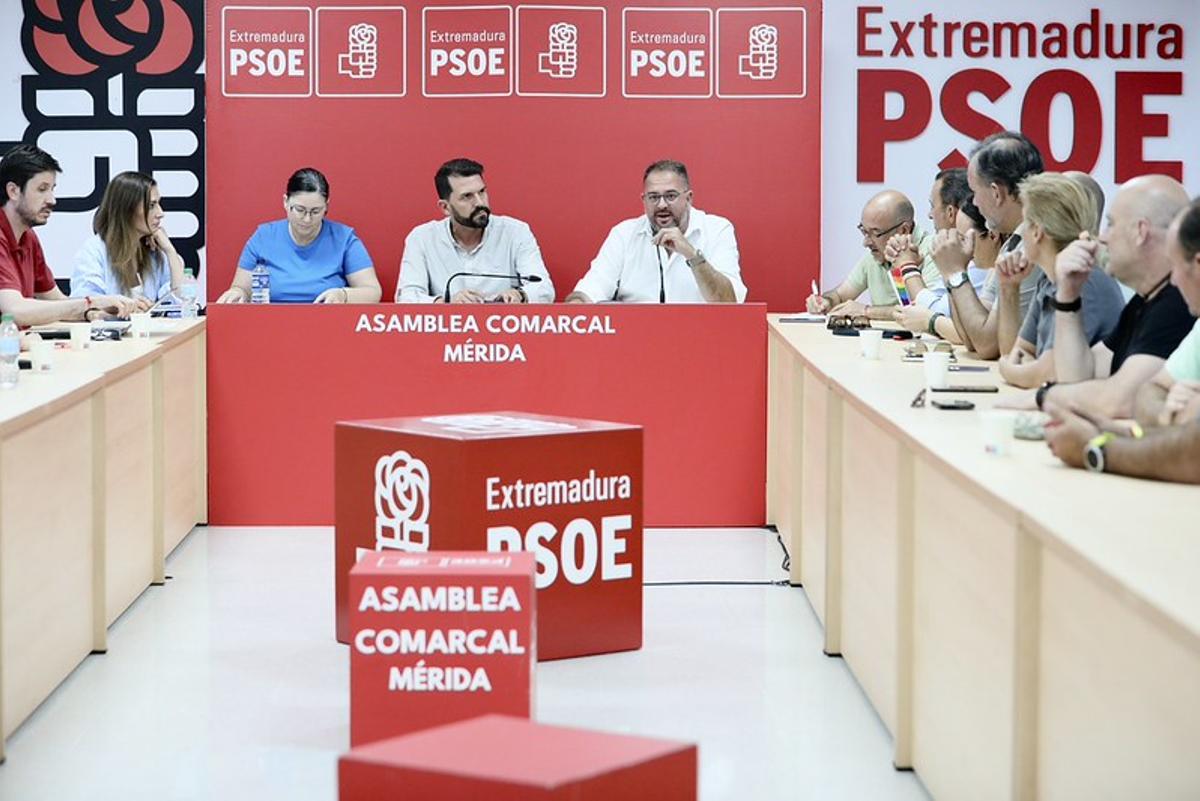 Asamblea Comarcal del PSOE de Mérida.