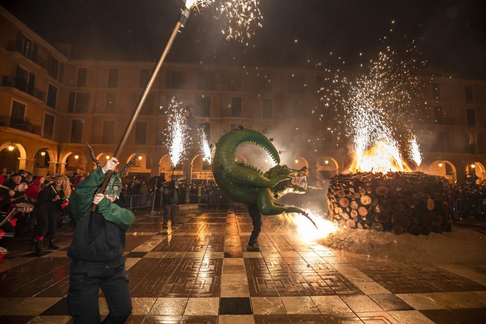 Sturmtief Gloria stört Palmas Patronatsfeier Sant Sebastià