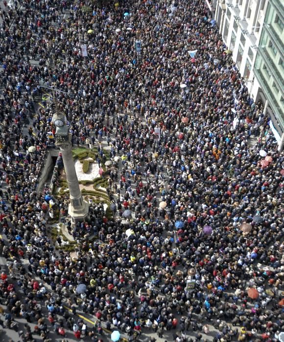 Manifestación por las pensiones en el Obelisco