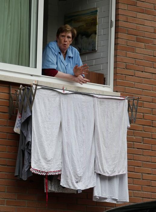 Olloniego, tras el atraco a una sucursal bancaria.