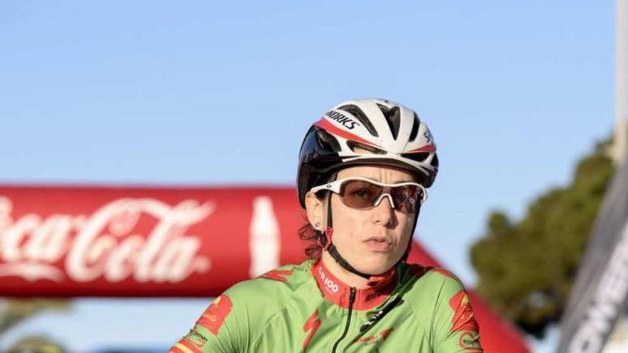 La ciclista mosense Susana Alonso. // Jon Izeta