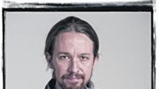 El líder de Podemos, en el estudio fotográfico de la redacción de EL PERIÓDICO.