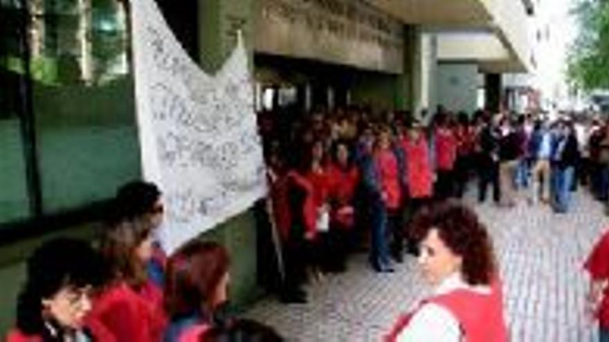 Protesta de los empleados de la Seguridad Social