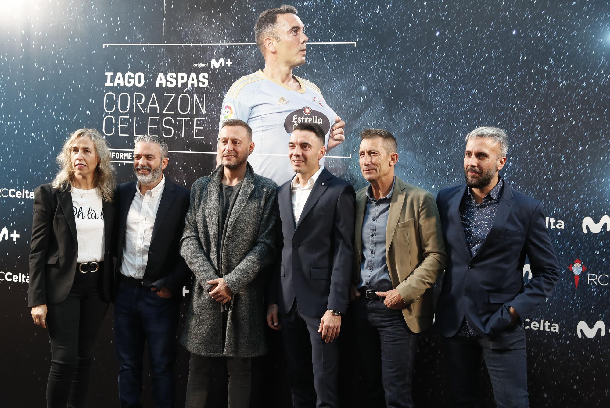 La 'premiere' de "Iago Aspas, corazón celeste", en imágenes