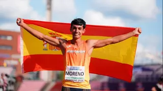 Iker Moreno, subcampeón de Europa sub-20 en 400 vallas