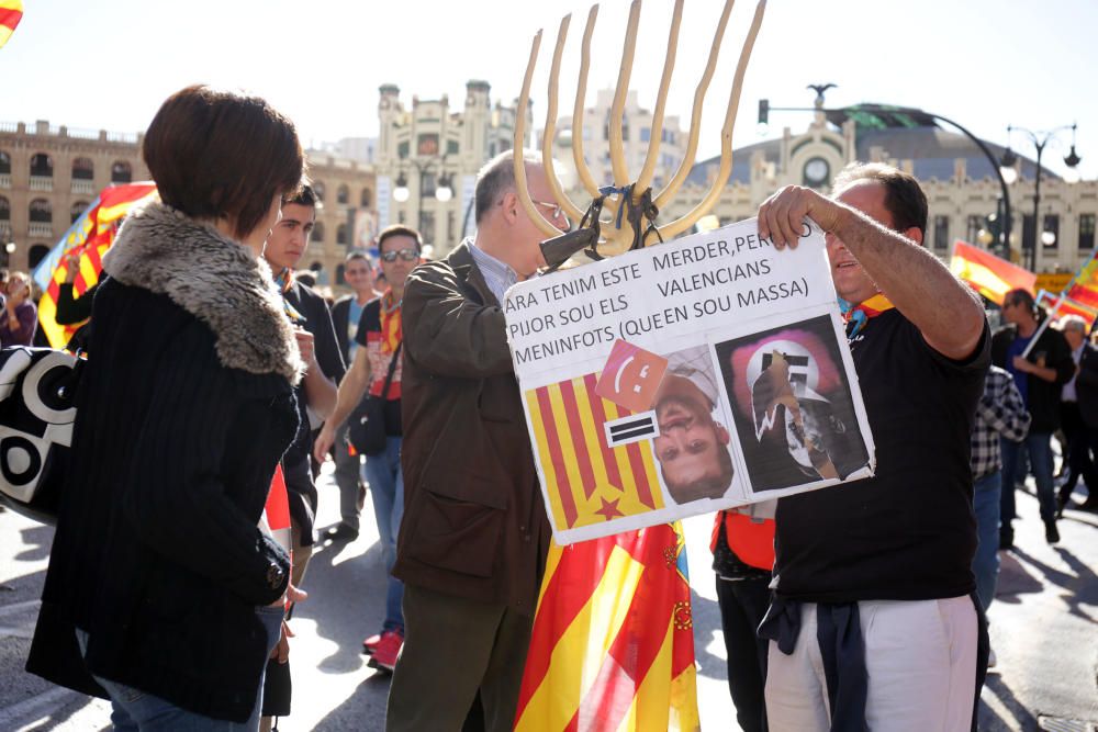 Manifiestación en València contra los 'països catalans'