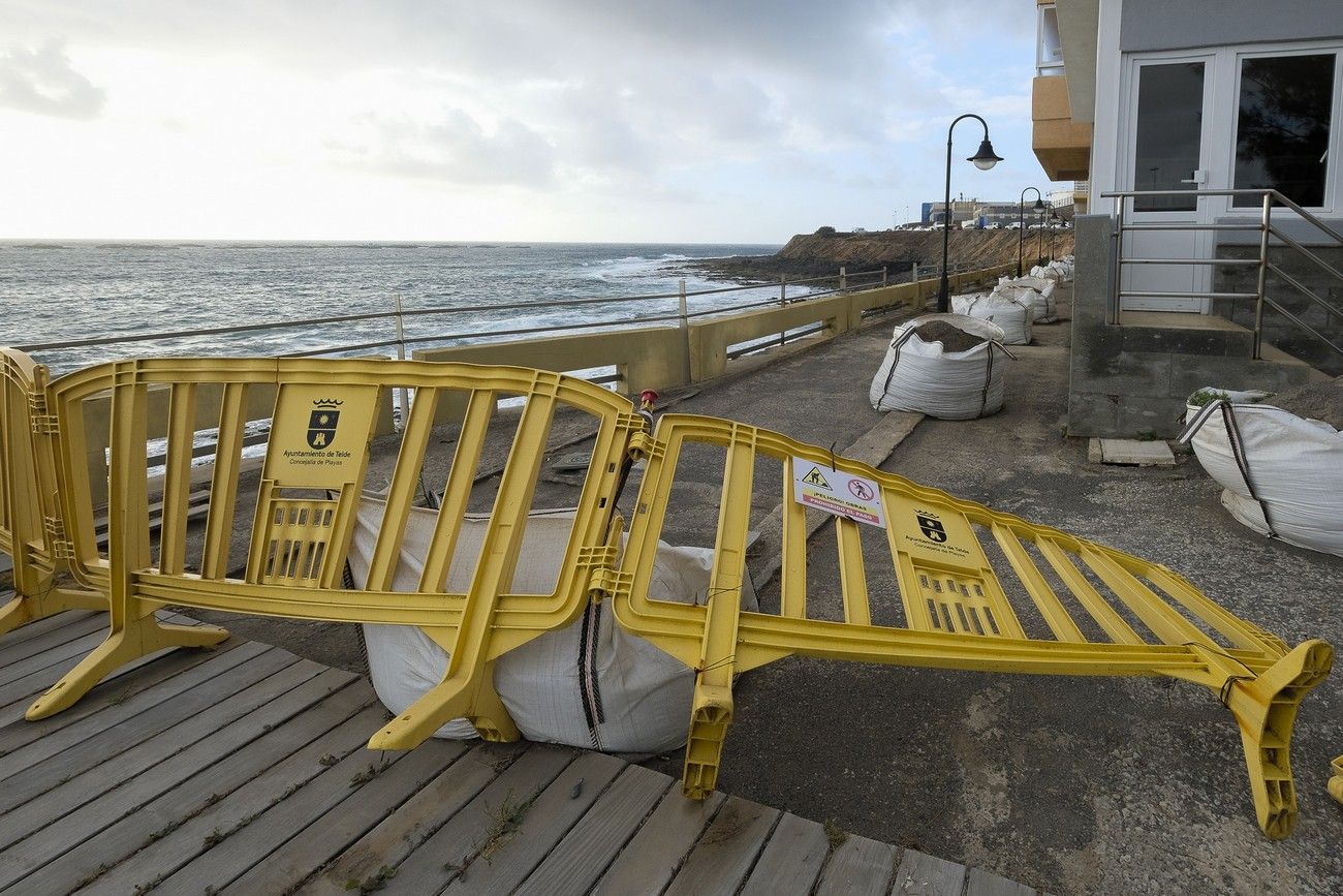 Estado de las obras del Paseo Marítimo de Salinetas, en Telde (Gran Canaria)