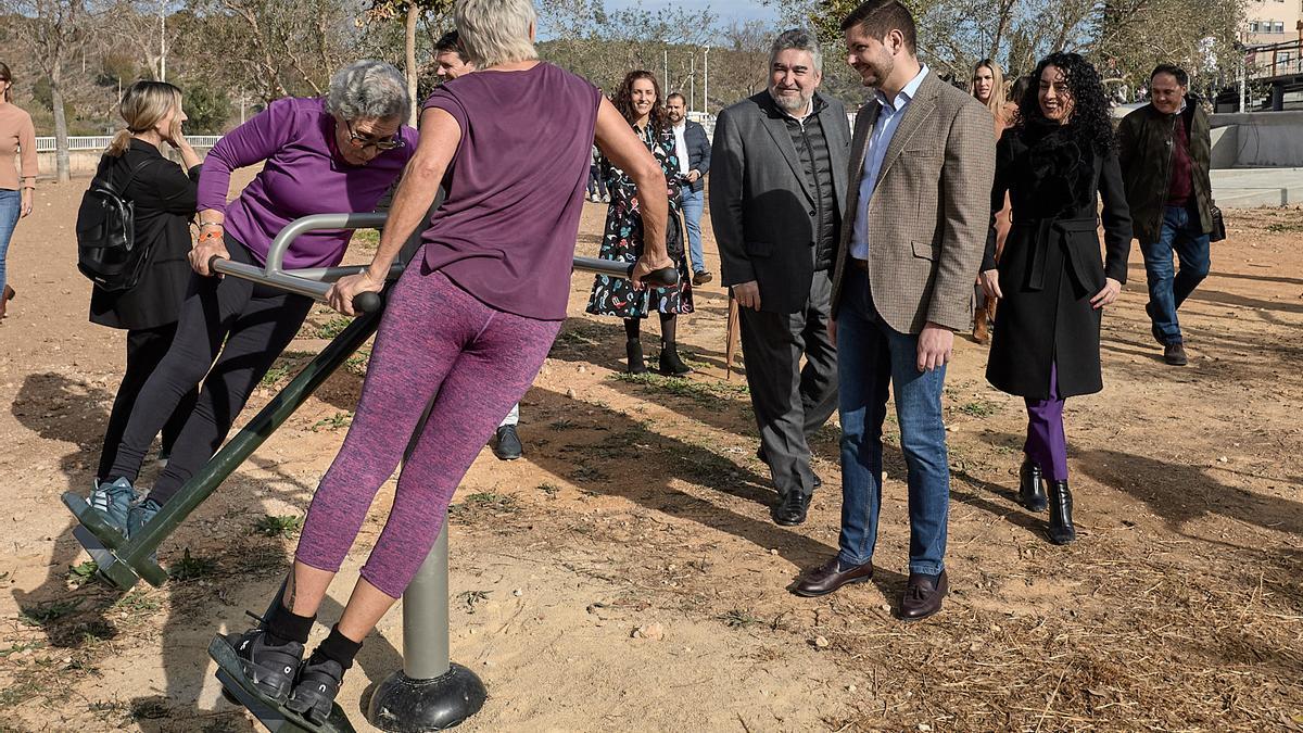 Imagen de la visita del secretario de Estado de Deportes a Gandia