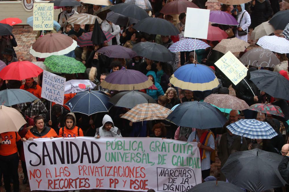 Marcha por la sanidad pública en Málaga