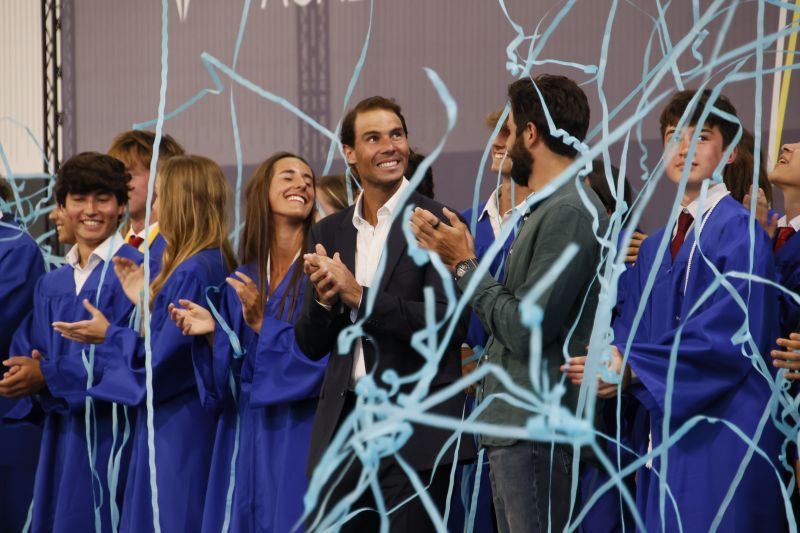 Rafa Nadal y Ricky Rubio presiden la graduación de la Rafa Nadal Academy by Movistar