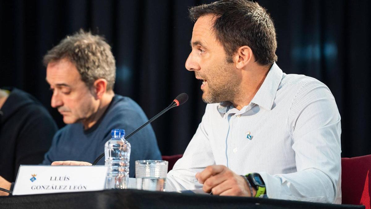 A la dreta, el regidor de Junts, Lluís Gonzàlez, que entrarà al govern