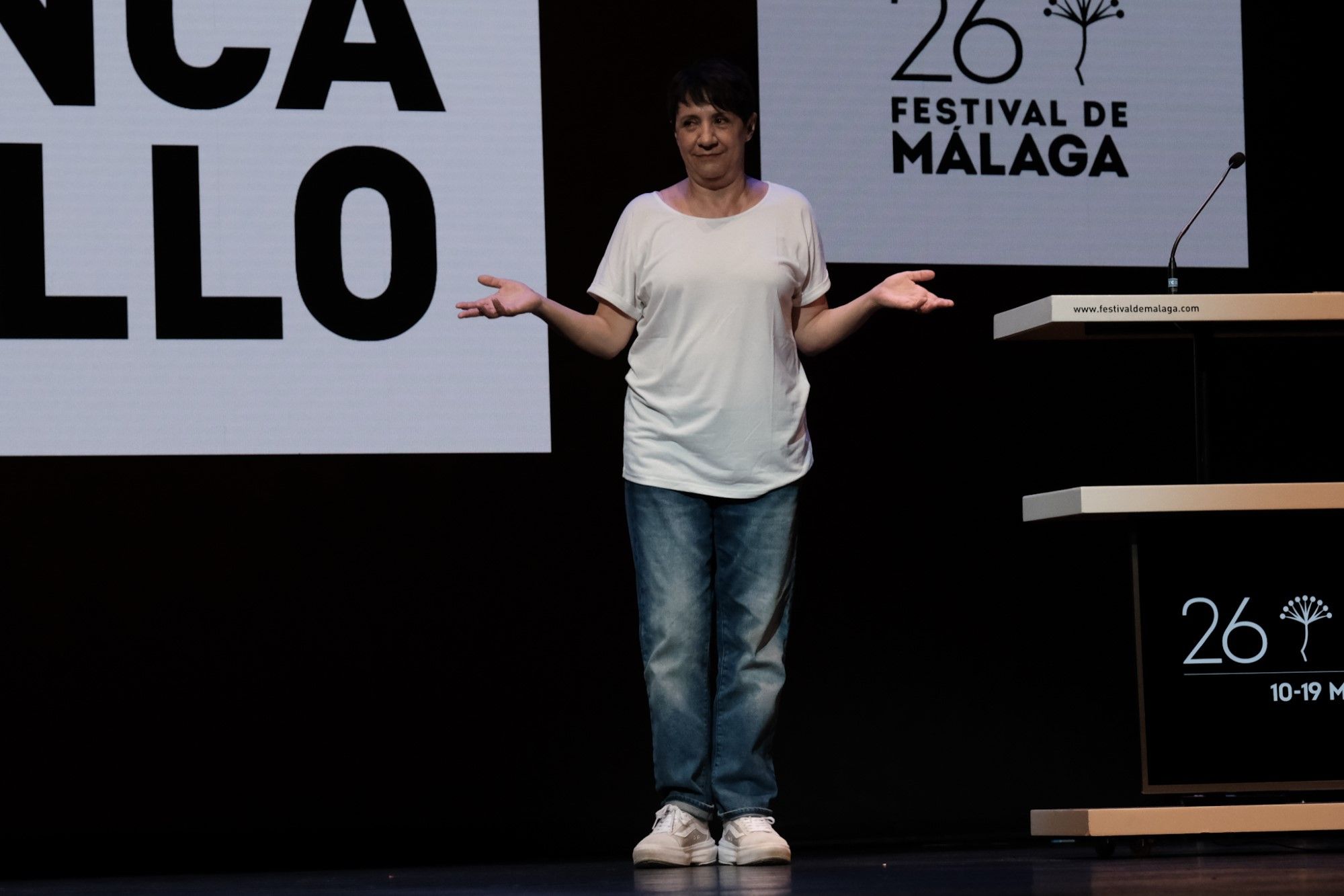 Blanca Portillo recibe el Premio Málaga en el 26 Festival de Cine de Málaga