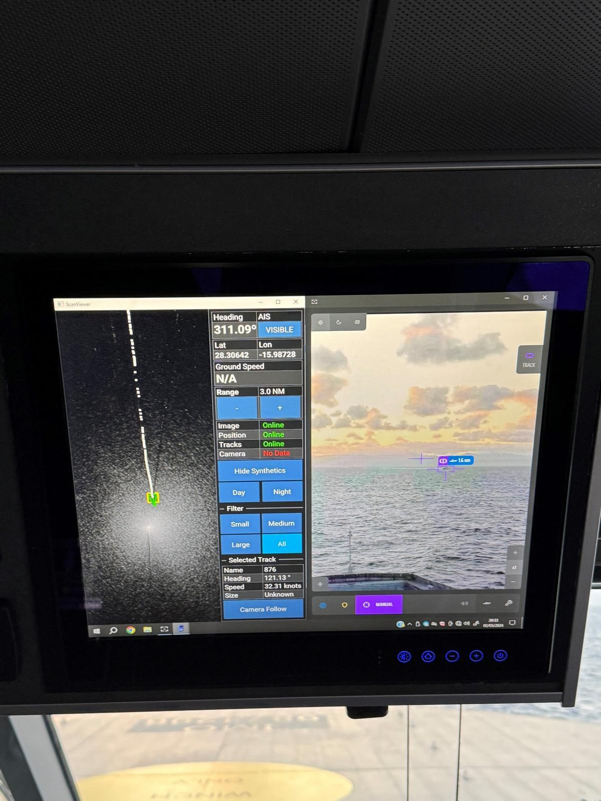 Fred. Olsen Express a la vanguardia internacional con un sistema pionero en detección de objetos en el mar.