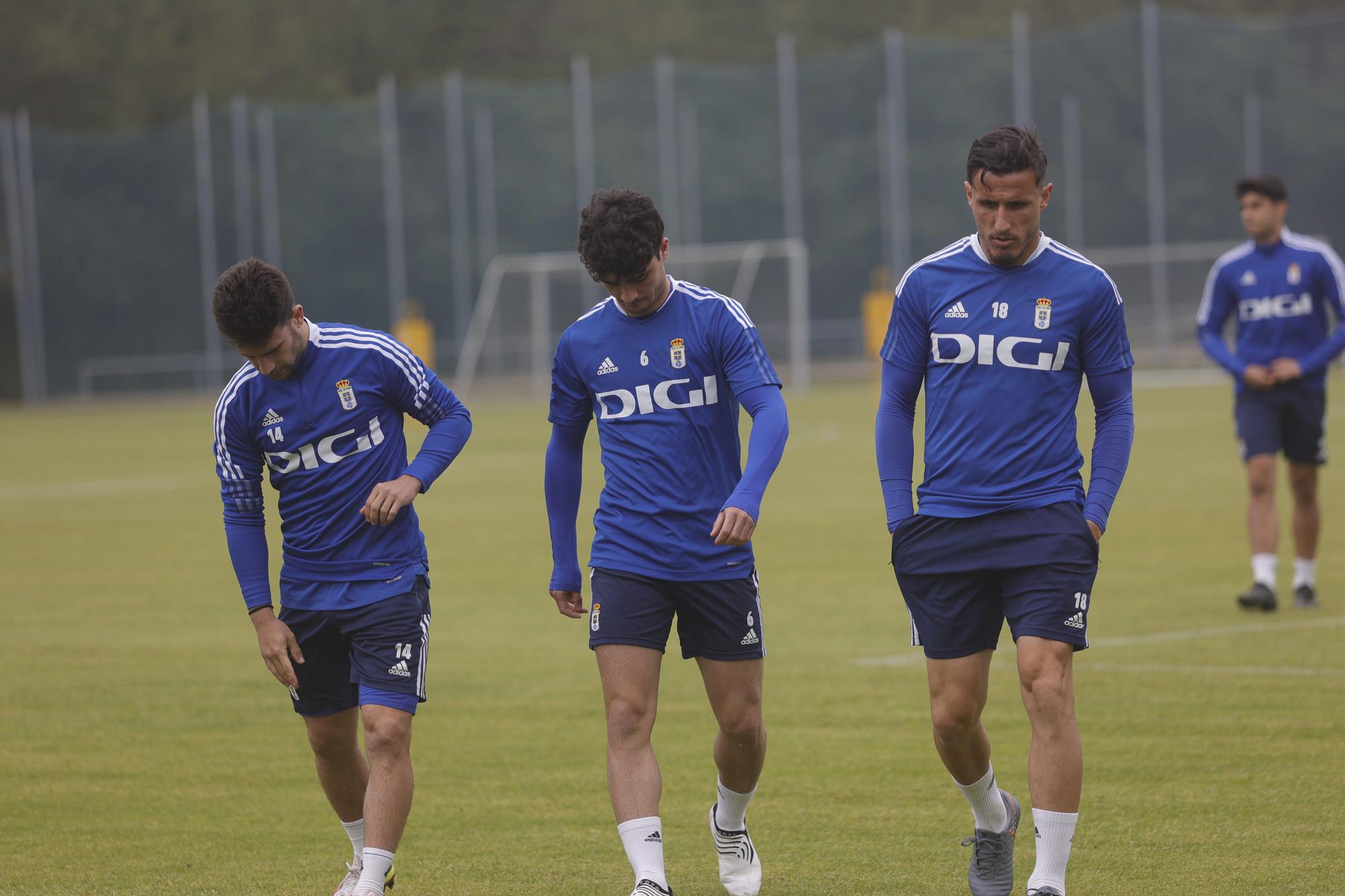 Las imágenes del entrenamiento del Oviedo