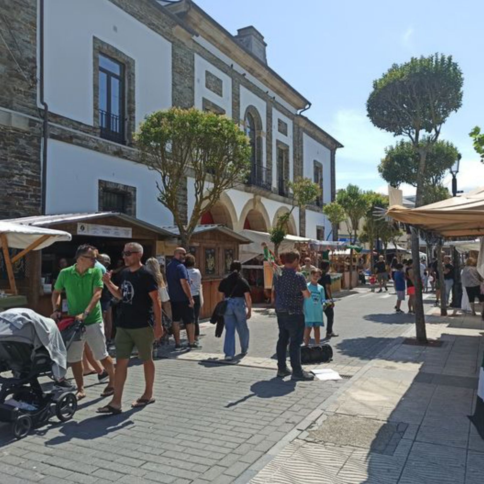 Ambiente en el mercado celta.