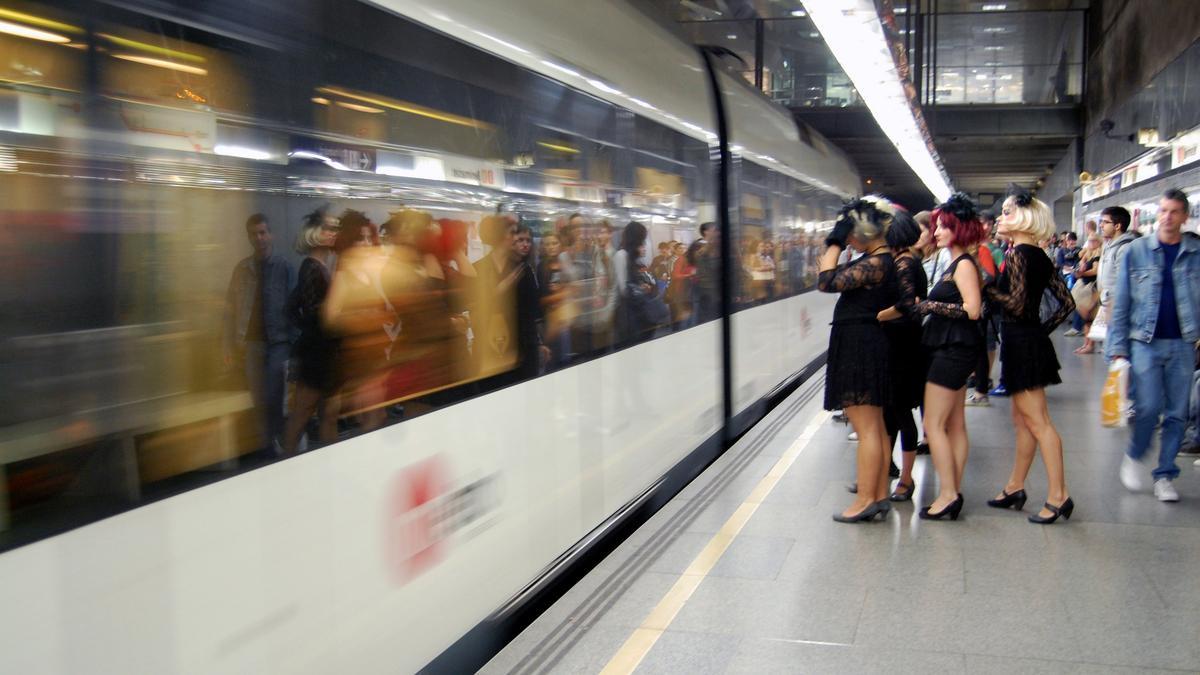 Usuarios en Metrovalencia.