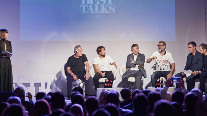 Un moment de la taula rodona entre alguns dels millors xefs del món