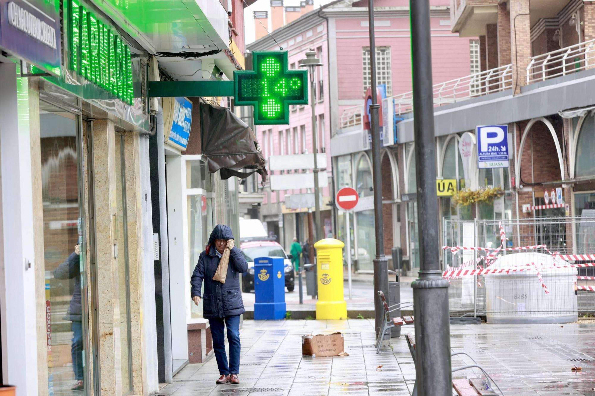 EN IMÁGENES: Los efectos del temporal en la comarca de Avilés