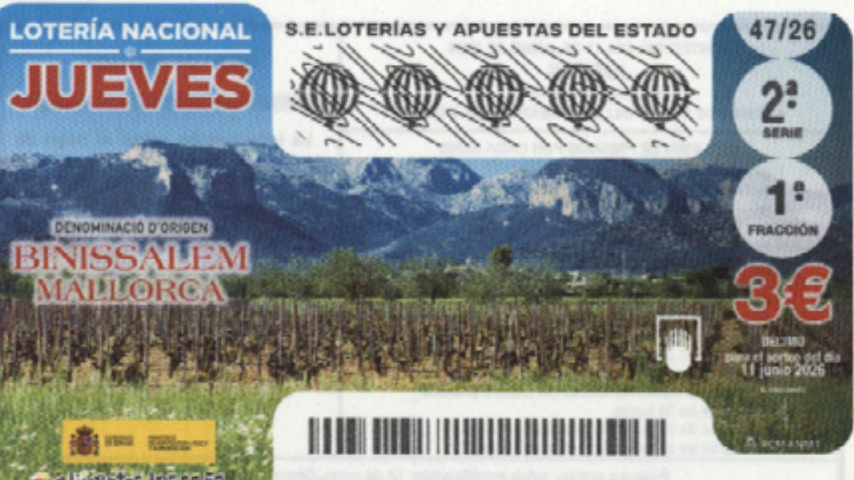 Boleto de la Lotería Nacional del 11 de junio de 2026