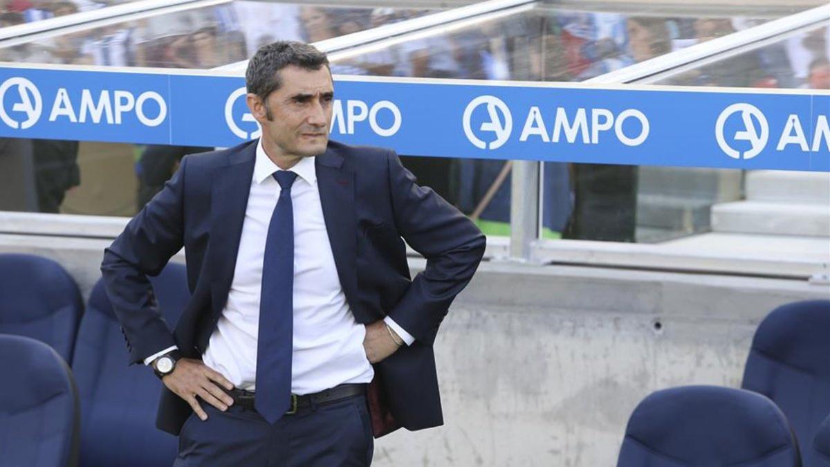 Valverde, en el banquillo blaugrana