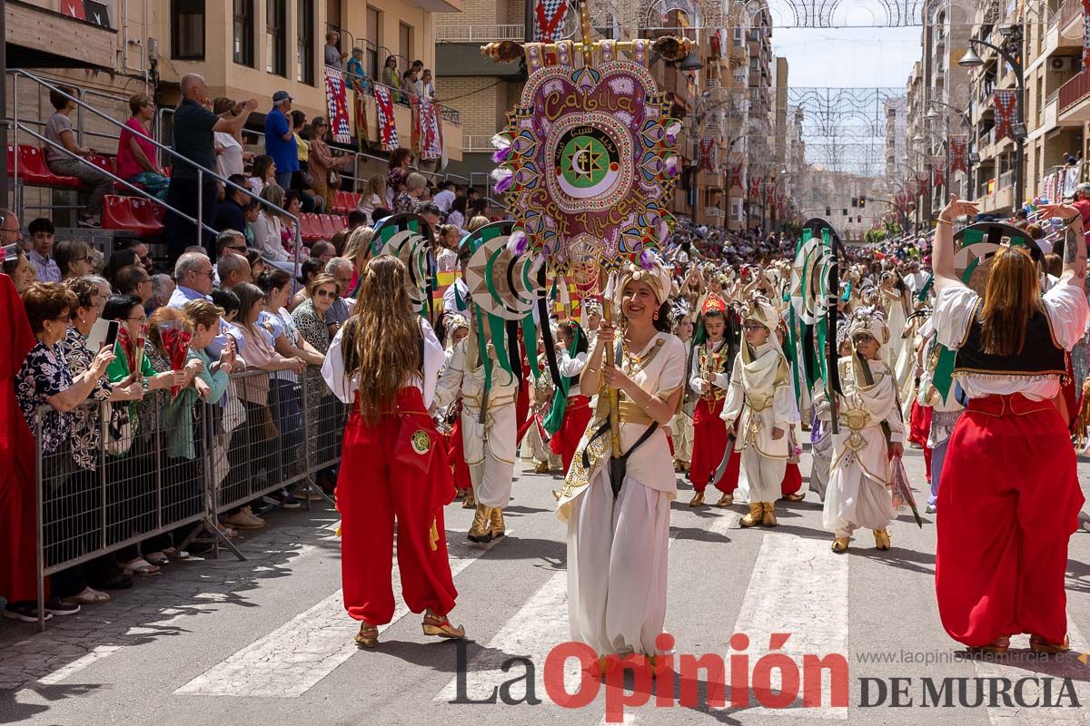 Desfile infantil del Bando Moro en las Fiestas de Caravaca