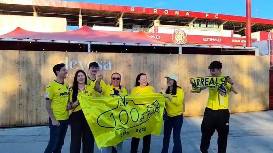 Vídeo: La afición del Villarreal se hace notar en Girona