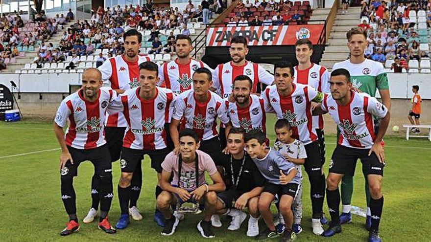 El primer once que el Zamora CF presenta en el Ruta de la Plata en la temporada 19/20.