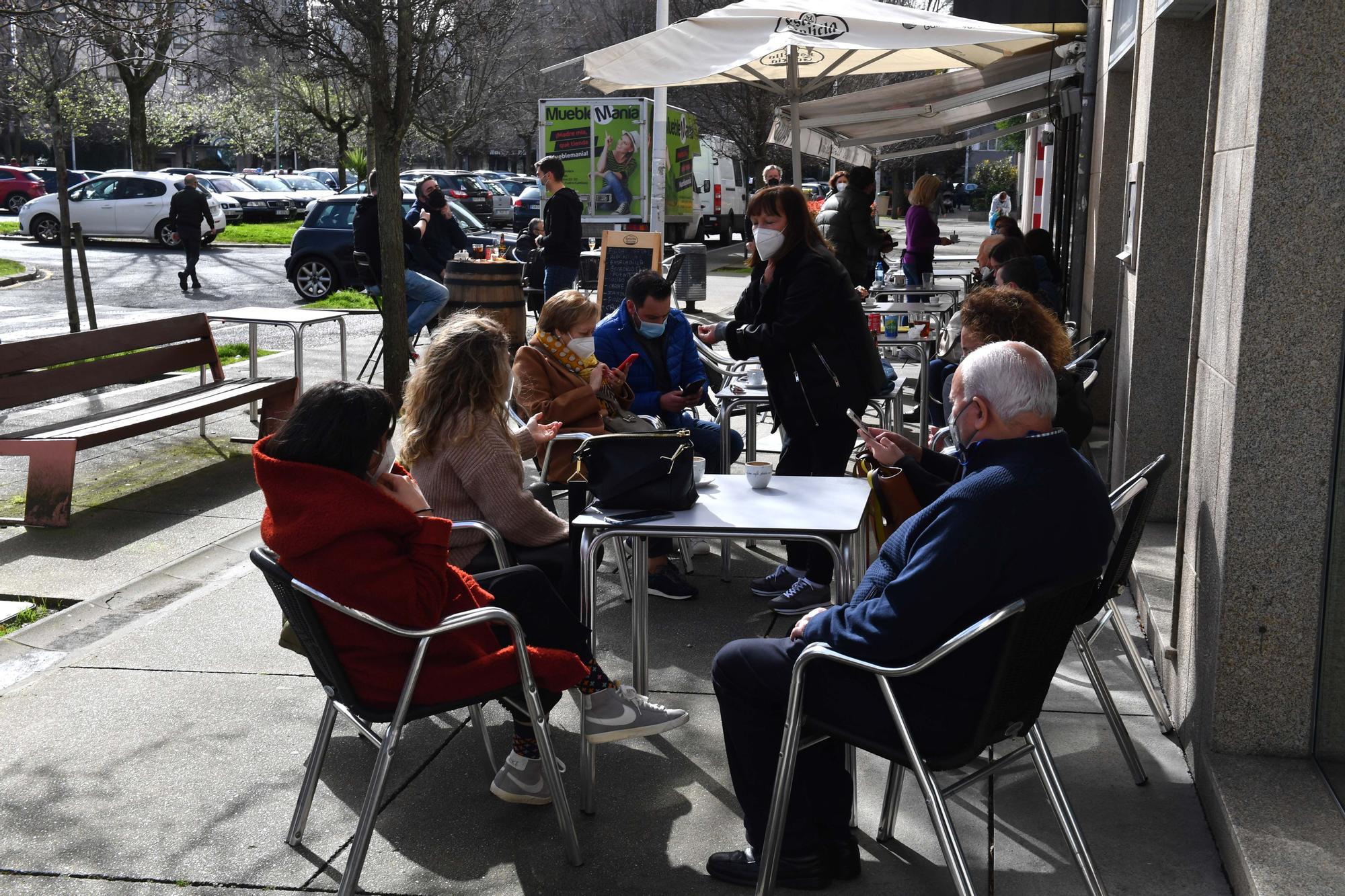 La reapertura de terrazas en A Coruña